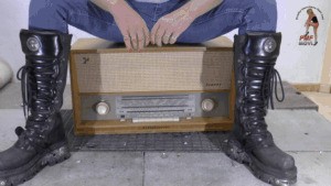 Old Historical Radio Under Merciless Boots 3