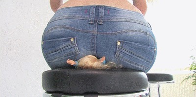 Giantess Jeans Face Sitting