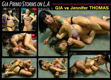 Gia Primo Storms On La – Match 1 – Gia Vs Jennifer Thomas Video